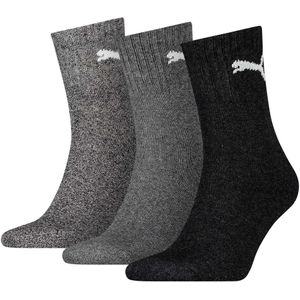 Puma - Crew Sport Sokken - Katoen - Antraciet - 3-Pack