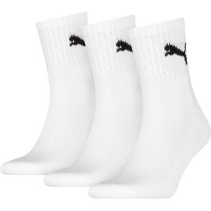 Puma Set van 3 Paar Uniseks Korte Sokken - Wit