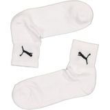 Puma Set van 3 Paar Uniseks Korte Sokken - Wit