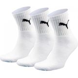 Puma Set van 3 Paar Uniseks Korte Sokken - Wit