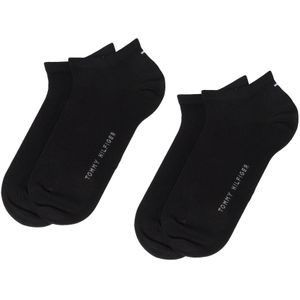 Tommy Hilfiger - Sneakersokken - Zwart - Katoen - 2-paar