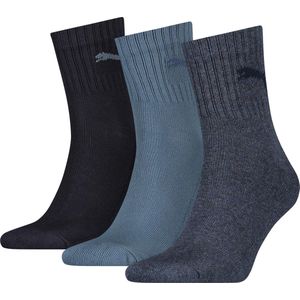 Puma - Halfhoge Sokken - 3-Pack - Katoen - Naadloos