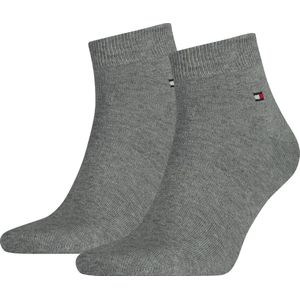Tommy Hilfiger - 2-Pack Quartersokken - Grijs - Heren
