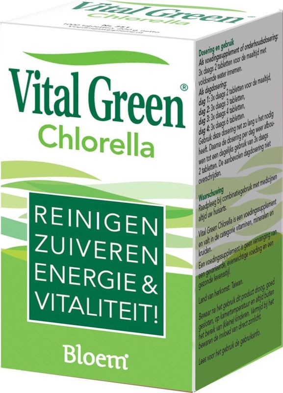 Bloem Chlorella vital green 600 tabletten