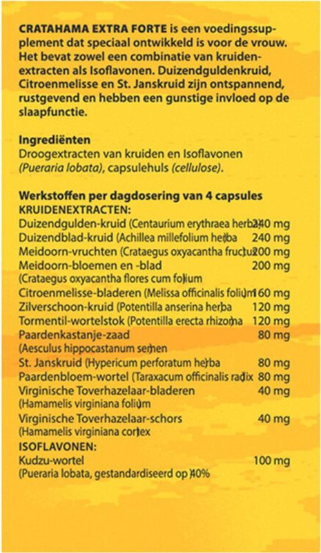Bloem Cratahama Extra Forte 100 capsules
