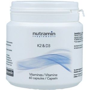Nutramin - Vitamine K2 & D3 - Capsules - Voedingssupplement