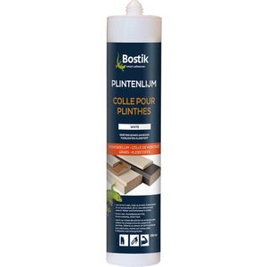 Bostik Plintenlijm - Universele overschilderbare montagelijm ( kit) voor plinten - Koker 290 ml