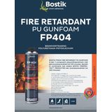 Bostik- FP 404 - Fire Retardant PU Gunfoam - Brandwerend -750 ml- kleur roze -geschikt voor Pur pistool