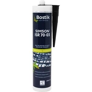 Bostik kit/lijm/afdichtingsmiddel - ISR 70-03 - 290 ml koker - wit