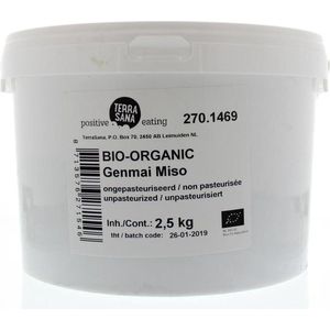 Terrasana Genmai miso ongepasteuriseerd bio 2500 gram