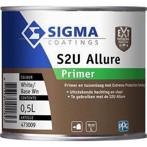 Sigma S2U Allure Primer 500 ml 100% Wit - Grondverf & Primer