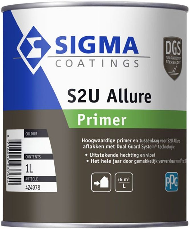 Sigma - S2U Allure Primer - Grondlakverf - Oplosmiddelhoudend - Voor 4-seizoenen Onderhoud