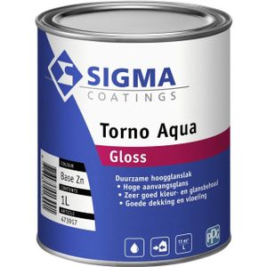 Sigma - Torno Aqua Gloss - Lakverf - Hoogglanzend - Buiten - Watergedragen