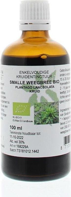 Plantago - Smalle Weegbree Tinctuur - Bio - 2-3 ml Water-Alcohol Extract