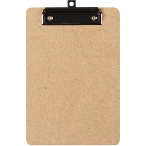 LPC  Klembord - clipboard - hout/mdf/hardboard - A5 -100 mm klem zwart