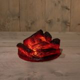 Anna's Collection - LED Kampvuur Verlichting - Kunst Houtblokken - Buiten - 20 x 20 x 12 cm