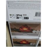 Anna's Collection - LED Kampvuur Verlichting - Kunst Houtblokken - Buiten - 20 x 20 x 12 cm