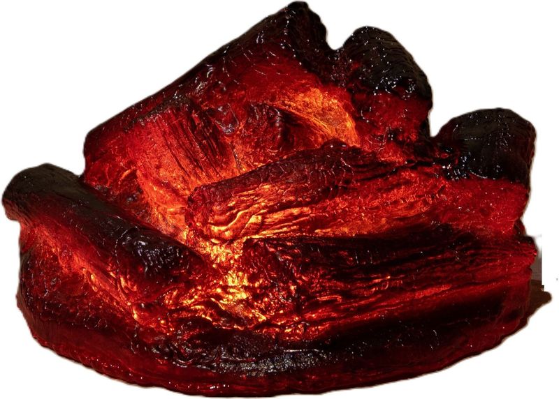 Anna's Collection - LED Kampvuur Verlichting - Kunst Houtblokken - Buiten - 20 x 20 x 12 cm