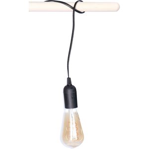 Anna's Collection - Fitting Zwart - Plastic - Inclusief Retro LED Lamp