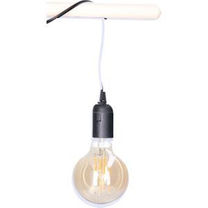 Anna's Collection Fitting Zwart - plastic - 2M - inclusief Retro LED lamp