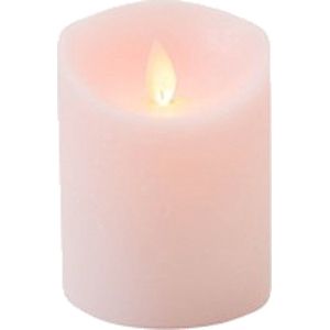 Anna's Collection Stompkaars LED roze H10 bewegende vlam kaars