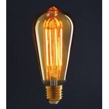 Anna's Collection - Retro LED Lamp - Oranje Glas - E27 Fitting - 2W