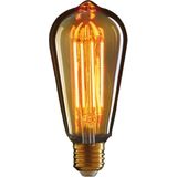 Anna's Collection - Retro LED Lamp - Oranje Glas - E27 Fitting - 2W