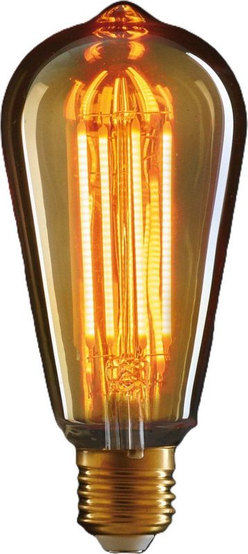 Anna's Collection - Retro LED Lamp - Oranje Glas - E27 Fitting - 2W