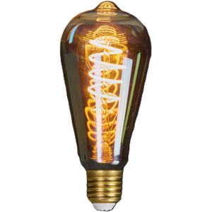 Anna's Collection - LED Lampje - Retro - Oranje Glas - E27 Fitting