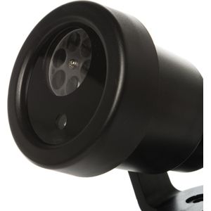 Kerst projector met timer | Let it snow | IP44 | Zwart