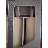 Anna's Collection LED Dinerkaarsen - ivoor - 2 stuks - met afstandsbediening - 23 cm