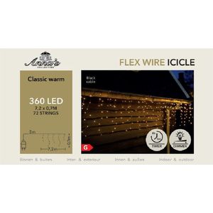 Anna's Collection Ijspegelverlichting - 360 LED - Warm Wit