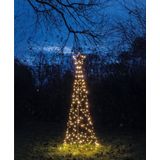 Anna's Collection Vlaggenmast kerstboom met ster - verlichting - 236 leds - 200 cm