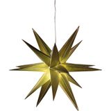 Anna Collection verlichte 3D kerstster - goud - 35 cm - kunststof