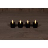Anna's Collection - Extension Set 4 Rechargeable Black Tealight Mov...