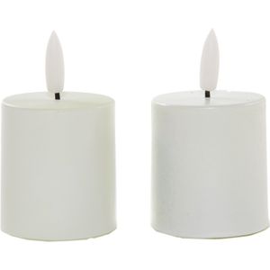 Led - Waxinelicht - Wit - 3D Vlam - 2 Stuks