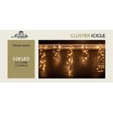 Anna's Collection Ijspegelverlichting lichtsnoer - 528 led lampjes - klassiek warm wit - 350 cm