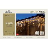 Anna's Collection Ijspegelverlichting lichtsnoer - 528 led lampjes - klassiek warm wit - 350 cm