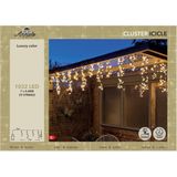 Anna's Collection Ijspegelverlichting lichtsnoer - 1032 led lampjes - warm wit - 700 cm