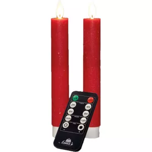 Cnulenzt Glazen vlamloze ledkaarsen, werkt op batterijen, met ingebedde sterrensnoer, led-kaarsen met afstandsbediening en timer, bruiloft, woondecoratie, set van 3 (wit Cnulenzt Glazen vlamloze ledkaarsen, werkt op batterijen, met ingebedde sterrensnoer, led-kaarsen met afstandsbediening en timer, bruiloft, woondecoratie, set van 3 (wit