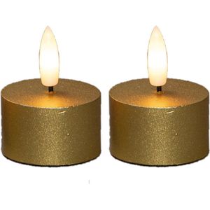 Anna's Collection - LED Theelichtjes - Goud - Set van 2