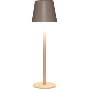 Portable tafellamp Ambiance - beige/zand - aanraaksensor - draadloos/oplaadbaar USB - binnen/buiten - Tafellampen