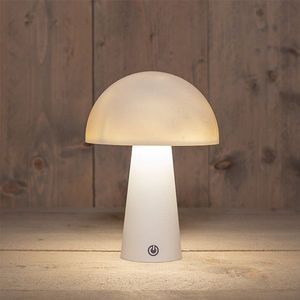 LED Tafellamp rond wit 15x15x21cm