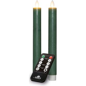 Anna's Collection - Led Dinerkaars - Jade - 23 cm - USB Wax