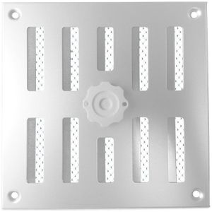 Afsluitbaar schuifrooster opbouw 245 x 195mm - RVS (3-2520I)