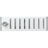 Afsluitbaar Rooster - Wit - Aluminium - Draaiknop