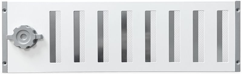 Afsluitbaar Rooster - Wit - Aluminium - Draaiknop