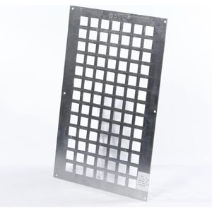 Gavo Ventilatieplaat enkel rij aluminium 25 x 40cm (Prijs per stuk)