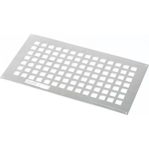 Gavo Ventilatieplaat enkel rij aluminium 25 x 45cm (Prijs per stuk)