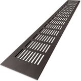 [Uitverkoop] Ventilatiestrip aluminium LxH 400 x 60mm